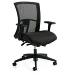 VION-Mesh Medium Back Weight Sensing Synchro - Tilter Chair 6322-8ASBK-UR22