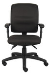 Boss Multi-Function Fabric Task Chair W/ Adjustable Arms