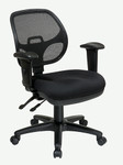 Office Star Ergonomic Task Chair with ProGridÂ Back and Adjustable Arms 29024-30