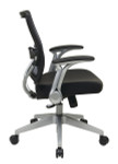 Office Star AirGrid Back and Eco Leather Seat Managers Chair with Flip Arms