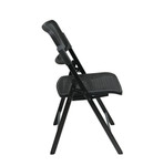 Office Star Deluxe Folding Chair With ProGrid Seat and Back
