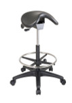 Office Star Backless Stool with Saddle Seat