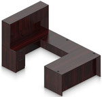 Offices To Go Layout SL-15 U-Shape Desk with Hutch