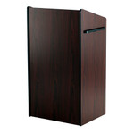 Safco Executive Mobile Lectern, Mahogany