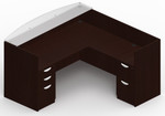 Offices To Go Layout SL-13, 71" x 77" L-Shape Reception Desk