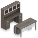 Offices To Go Layout SL-2, Desk & Credenza Set