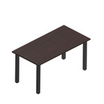 Offices To Go Table Desk with Metal Legs