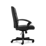 Offices To Go - Low Back Chair w/ Black luxhide upholstery
