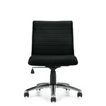 Offices To Go - Low Back Luxhide Armless Executive Chair