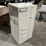 Pre-Owned Teknion White Storage Tower, Right Handed