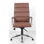 OfficeSource - Merak - Executive High Back with Chrome Base