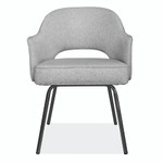 OfficeSource Kinsley Modern Guest Chair with Black Metal Legs