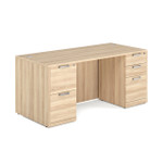 OfficeSource OS Laminate Double Full Pedestal Desk - DBLFDOS101