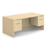 OfficeSource OS Laminate Double Hanging Pedestal Desk - DBLHDOS101