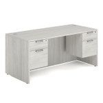 OfficeSource OS Laminate Double Hanging Pedestal Desk - DBLHDOS101