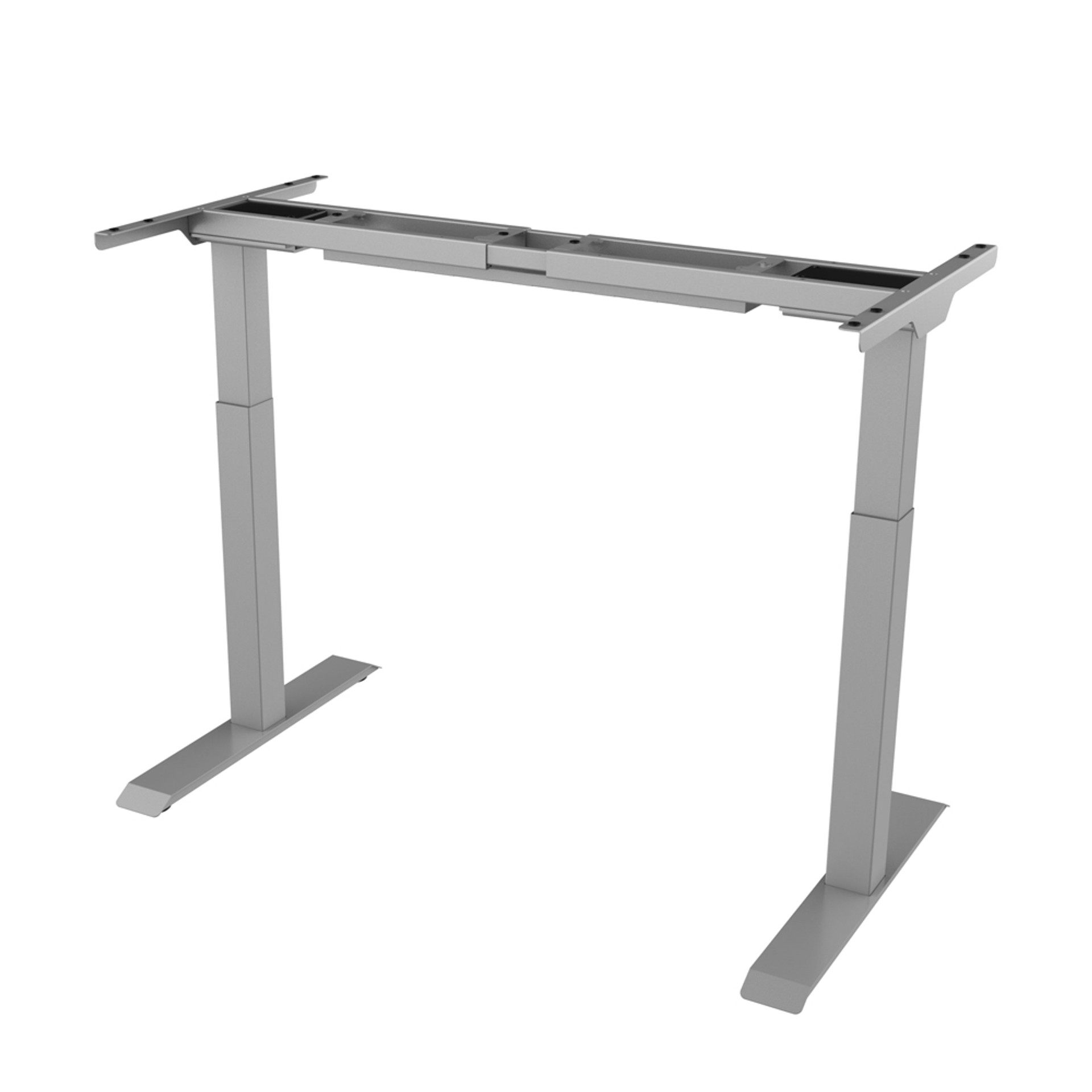 Dual Motor, Height Adjustable Standing Desk Base Black, Silver or