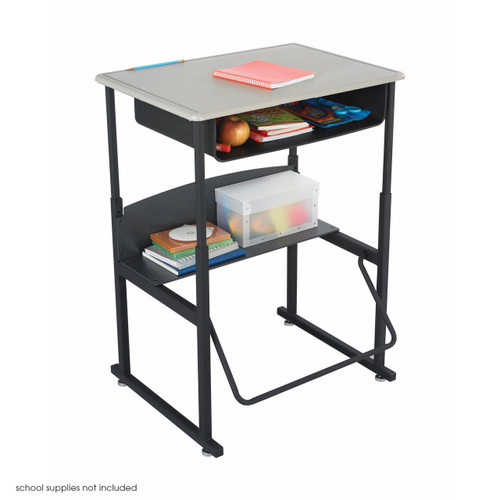 Safco AlphaBetter Desk, 28 x 20 Standard Top with Book Box