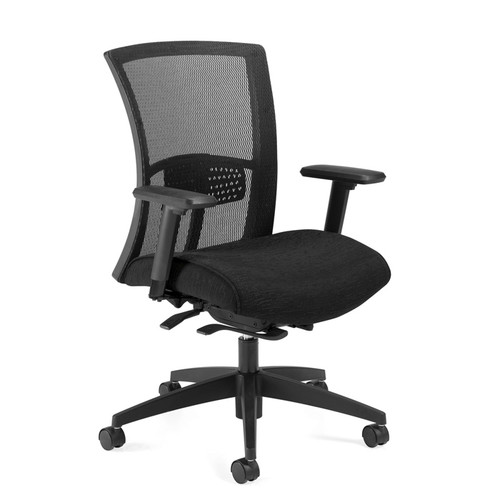 VION-Mesh Medium Back Weight Sensing Synchro - Tilter Chair 6322-8ASBK-UR22