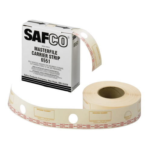 Safco Film Laminate Carrier Strips for MasterFile 2