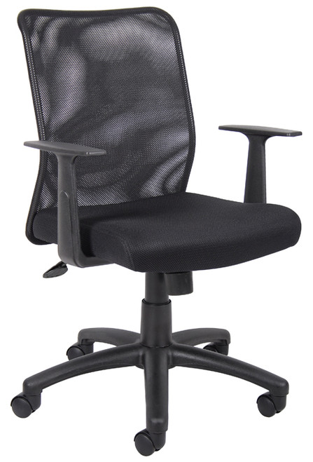 Boss Budget Mesh Task Chair W/ T-Arms B6106