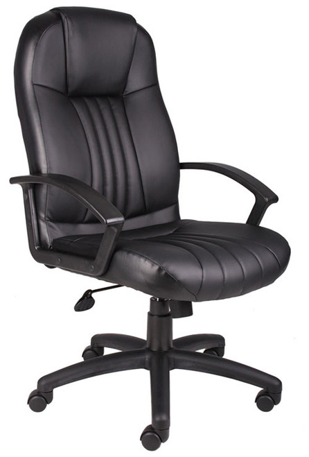 Boss High Back Leather Plus Chair B7641
