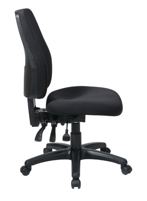 Office Star High Back Dual Function Ergonomic Chair with Ratchet Back Height Adjustment without Arms 33340-30 Office Star High Back Dual Function Ergonomic Chair with Ratchet Back Height Adjustment without Arms 33340-30