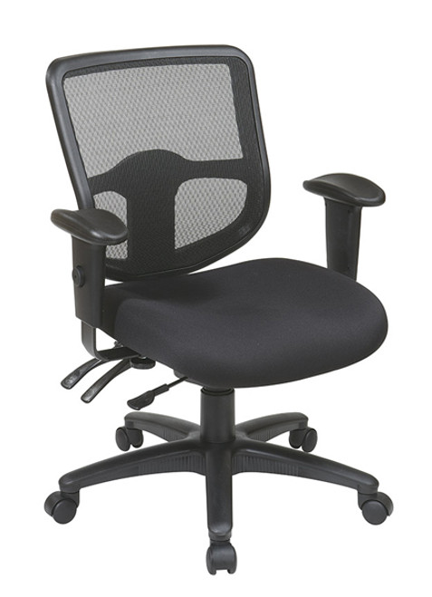 Office Star Ergonomic Task Chair with ProGridÂ Back and Ratchet Back Height Adjustment 98344-30