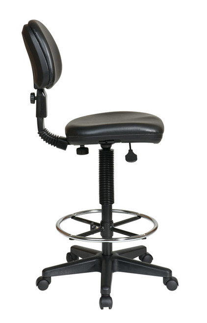 Office Star Sculptured Seat and Back Vinyl Drafting Chair DC517V Office Star Sculptured Seat and Back Vinyl Drafting Chair DC517V