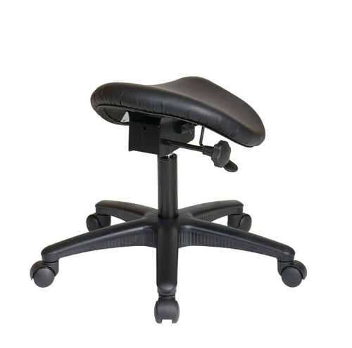 Office Star Pneumatic Drafting Chair with Backless stool and Saddle Seat.