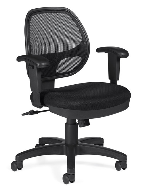 Offices To Go Mesh Seating-Tilter Chair with Arms