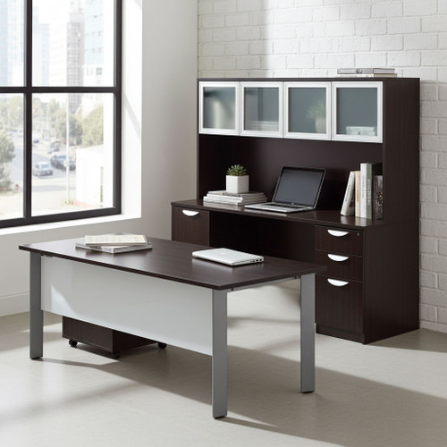 Offices To Go Layout SL-2, Desk & Credenza Set