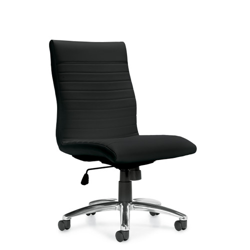 Offices To Go - High Back Luxhide Armless Executive Chair