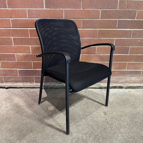 Pre-Owned Offices To Go Side Chair, Black/Black Mesh
