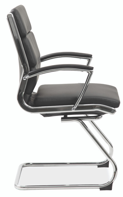 OfficeSource - Merak - Executive Guest Sled Base with Chrome Frame