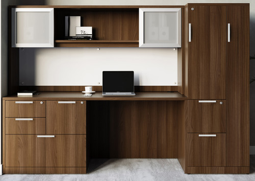 OfficeSource OS Laminate Simple Desk Typical - OSTYP154