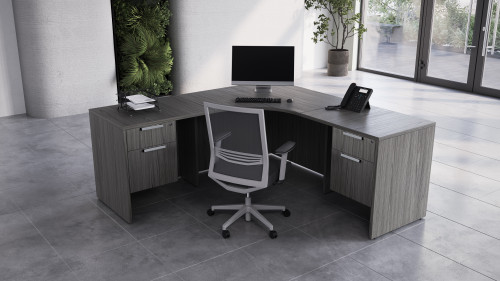 OfficeSource OS Laminate L Shape Typical - OSTYP318