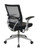 Office Star AirGrid Back and Eco Leather Seat Managers Chair with Flip Arms