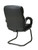 Office Star Eco Leather Visitors Chair with Padded Arms and Sled Base