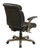 Office Star Executive Eco Leather Chair, Two Tone Stitching with Flip Arms and Coated Nylon Base