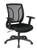 Office Star Screen Back Chair with Mesh Seat with Height Adjustable Arms