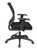 Office Star Screen Back Chair with Mesh Seat with Height Adjustable Arms