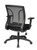 Office Star Screen Back Chair with Mesh Seat with Height Adjustable Arms