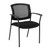 OFFICES TO GO-Stack & Guest Seating-Armchair with upholstered seat and mesh back in BLACK OTG2809-MS20