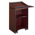 Safco Executive Mobile Lectern, Mahogany