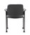 Boss Square Back Diamond Stacking Chair with Casters, Black Caressoft