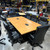 Pre-Owned Honey Laminate Cube Base Conference Table