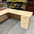 Pre-Owned Global Maple Laminate U-Shape Desk, Right Handed
