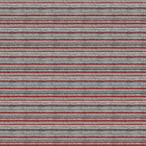 My Canada-knit-look red/grey stripe