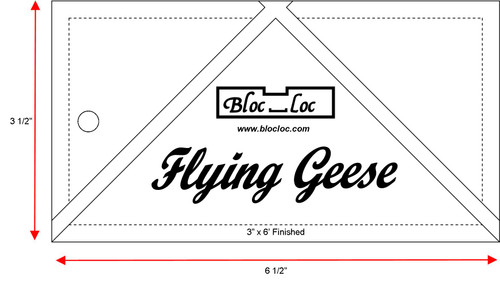 Bloc Loc, Flying Geese ruler, 3x6