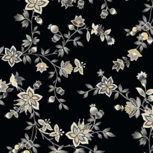 Hampton Court, black floral